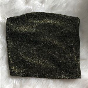 Urban Outfitters gold tube top